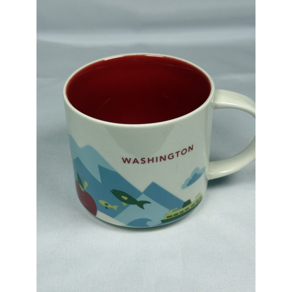 Starbucks WASHINGTON State Mug You Are Here Collection 14oz 2017 Coffee Cup WA